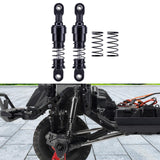 Maxbell 2 Pieces 1:10 RC Car Shock Absorber Metal Spring for Crawler Vehicles Trucks black