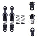Maxbell 2 Pieces 1:10 RC Car Shock Absorber Metal Spring for Crawler Vehicles Trucks black