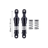 Maxbell 2 Pieces 1:10 RC Car Shock Absorber Metal Spring for Crawler Vehicles Trucks black