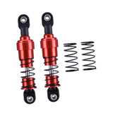 Maxbell 2 Pieces 1:10 RC Car Shock Absorber Metal Spring for Crawler Vehicles Trucks red