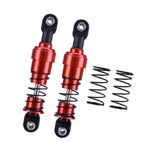 Maxbell 2 Pieces 1:10 RC Car Shock Absorber Metal Spring for Crawler Vehicles Trucks red
