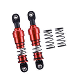 Maxbell 2 Pieces 1:10 RC Car Shock Absorber Metal Spring for Crawler Vehicles Trucks red
