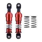 Maxbell 2 Pieces 1:10 RC Car Shock Absorber Metal Spring for Crawler Vehicles Trucks red