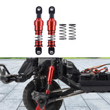 Maxbell 2 Pieces 1:10 RC Car Shock Absorber Metal Spring for Crawler Vehicles Trucks red