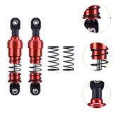 Maxbell 2 Pieces 1:10 RC Car Shock Absorber Metal Spring for Crawler Vehicles Trucks red