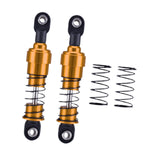 Maxbell 2 Pieces 1:10 RC Car Shock Absorber Metal Spring for Crawler Vehicles Trucks gold