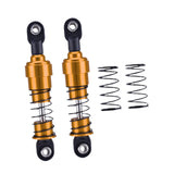 Maxbell 2 Pieces 1:10 RC Car Shock Absorber Metal Spring for Crawler Vehicles Trucks gold