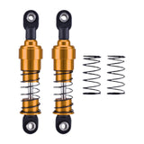 Maxbell 2 Pieces 1:10 RC Car Shock Absorber Metal Spring for Crawler Vehicles Trucks gold