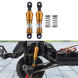 Maxbell 2 Pieces 1:10 RC Car Shock Absorber Metal Spring for Crawler Vehicles Trucks gold