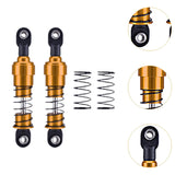 Maxbell 2 Pieces 1:10 RC Car Shock Absorber Metal Spring for Crawler Vehicles Trucks gold