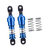 Maxbell 2 Pieces 1:10 RC Car Shock Absorber Metal Spring for Crawler Vehicles Trucks blue