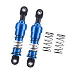 Maxbell 2 Pieces 1:10 RC Car Shock Absorber Metal Spring for Crawler Vehicles Trucks blue
