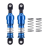 Maxbell 2 Pieces 1:10 RC Car Shock Absorber Metal Spring for Crawler Vehicles Trucks blue