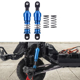 Maxbell 2 Pieces 1:10 RC Car Shock Absorber Metal Spring for Crawler Vehicles Trucks blue