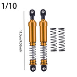 Maxbell 2Pcs 1:10 RC Car Shock Absorber Spare Parts for Vehicles Trucks RC Hobby Car Gold