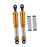 Maxbell 2Pcs 1:10 RC Car Shock Absorber Spare Parts for Vehicles Trucks RC Hobby Car Gold