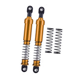 Maxbell 2Pcs 1:10 RC Car Shock Absorber Spare Parts for Vehicles Trucks RC Hobby Car Gold