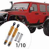 Maxbell 2Pcs 1:10 RC Car Shock Absorber Spare Parts for Vehicles Trucks RC Hobby Car Gold