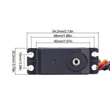 Maxbell 35kg Digital Servo Aluminum Alloy Gear Servo for 1/10 RC Car RC Boat Crawler red