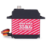 Maxbell 35kg Digital Servo Aluminum Alloy Gear Servo for 1/10 RC Car RC Boat Crawler red