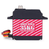 Maxbell 35kg Digital Servo Aluminum Alloy Gear Servo for 1/10 RC Car RC Boat Crawler red