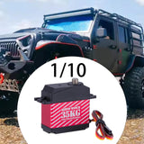 Maxbell 35kg Digital Servo Aluminum Alloy Gear Servo for 1/10 RC Car RC Boat Crawler red