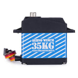 Maxbell 35kg Digital Servo Aluminum Alloy Gear Servo for 1/10 RC Car RC Boat Crawler blue