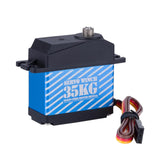 Maxbell 35kg Digital Servo Aluminum Alloy Gear Servo for 1/10 RC Car RC Boat Crawler blue