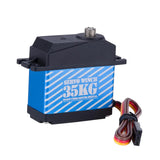 Maxbell 35kg Digital Servo Aluminum Alloy Gear Servo for 1/10 RC Car RC Boat Crawler blue