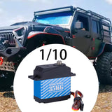 Maxbell 35kg Digital Servo Aluminum Alloy Gear Servo for 1/10 RC Car RC Boat Crawler blue