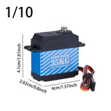Maxbell 35kg Digital Servo Aluminum Alloy Gear Servo for 1/10 RC Car RC Boat Crawler blue