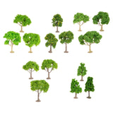Maxbell 3x Model Trees Diorama Tree for Railway Building Model DIY Scenery Landscape green trees