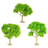 Maxbell 3x Model Trees Diorama Tree for Railway Building Model DIY Scenery Landscape green trees