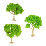 Maxbell 3x Model Trees Diorama Tree for Railway Building Model DIY Scenery Landscape green trees