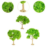 Maxbell 3x Model Trees Diorama Tree for Railway Building Model DIY Scenery Landscape green trees