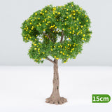 Maxbell 3x Model Trees Diorama Tree for Railway Building Model DIY Scenery Landscape yellow fruit trees