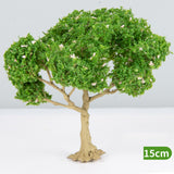 Maxbell 3x Model Trees Diorama Tree for Railway Building Model DIY Scenery Landscape white flower trees