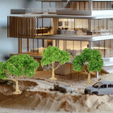 Maxbell 3x Model Trees Diorama Tree for Railway Building Model DIY Scenery Landscape white flower trees