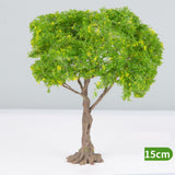 Maxbell 3x Model Trees Diorama Tree for Railway Building Model DIY Scenery Landscape yellow flower trees