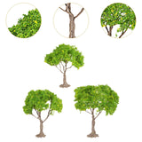Maxbell 3x Model Trees Diorama Tree for Railway Building Model DIY Scenery Landscape yellow flower trees