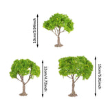 Maxbell 3x Model Trees Diorama Tree for Railway Building Model DIY Scenery Landscape yellow flower trees