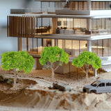 Maxbell 3x Model Trees Diorama Tree for Railway Building Model DIY Scenery Landscape yellow flower trees