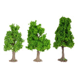 Maxbell 3x Model Trees Diorama Tree for Railway Building Model DIY Scenery Landscape tower shaped tree