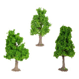 Maxbell 3x Model Trees Diorama Tree for Railway Building Model DIY Scenery Landscape tower shaped tree