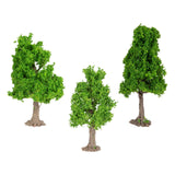 Maxbell 3x Model Trees Diorama Tree for Railway Building Model DIY Scenery Landscape tower shaped tree