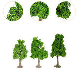 Maxbell 3x Model Trees Diorama Tree for Railway Building Model DIY Scenery Landscape tower shaped tree