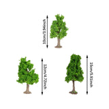 Maxbell 3x Model Trees Diorama Tree for Railway Building Model DIY Scenery Landscape tower shaped tree