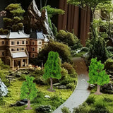 Maxbell 3x Model Trees Diorama Tree for Railway Building Model DIY Scenery Landscape tower shaped tree