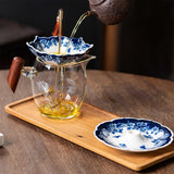 Maxbell Ceramic Tea Strainer Filter Unique Kung Fu Tea Filter for Desk Home Teahouse