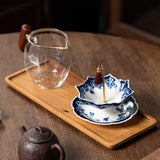 Maxbell Ceramic Tea Strainer Filter Unique Kung Fu Tea Filter for Desk Home Teahouse